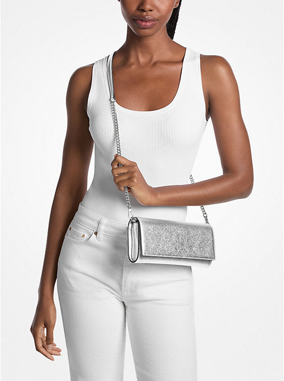 Jet Set Medium Embellished Leather Clutch