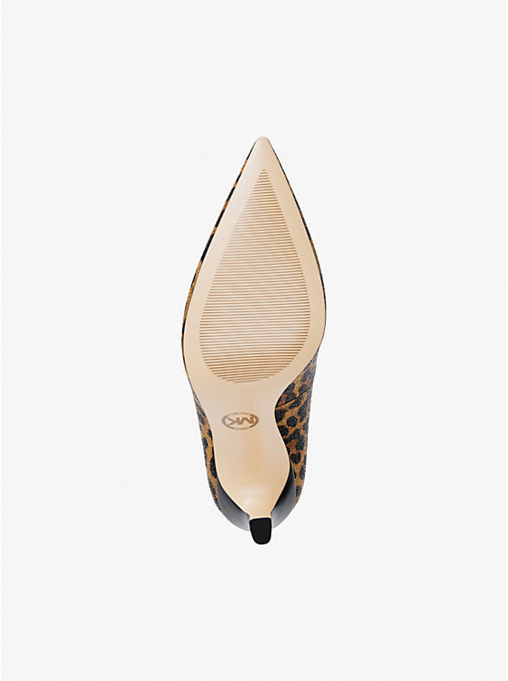 Amara Leopard Print Calf Hair Pump