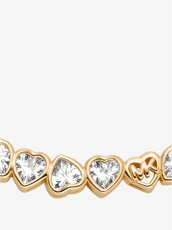 Cubic Zirconia Hearts Necklace