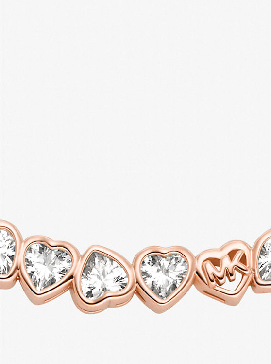Cubic Zirconia Hearts Necklace