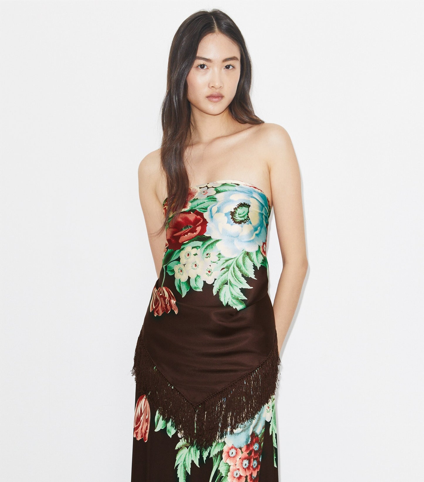 Chair Floral Silk Square