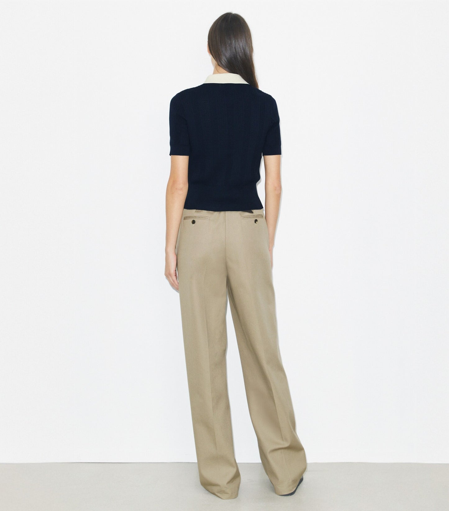 Cotton Pointelle Polo