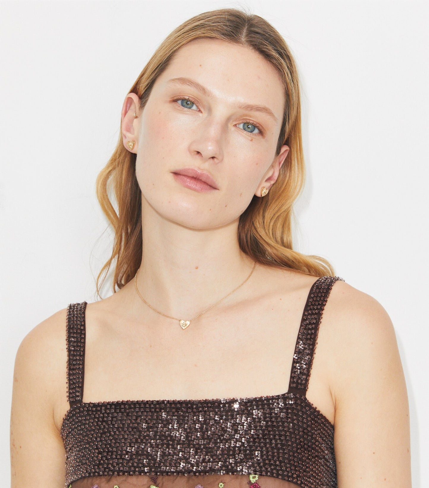 Forget Me Not Heart Pendant Necklace