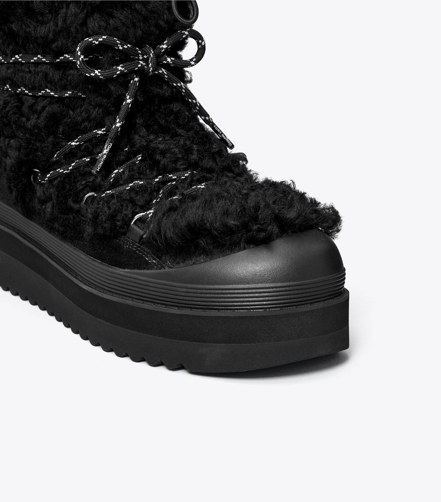 Mellow Shearling Lace-Up Boot