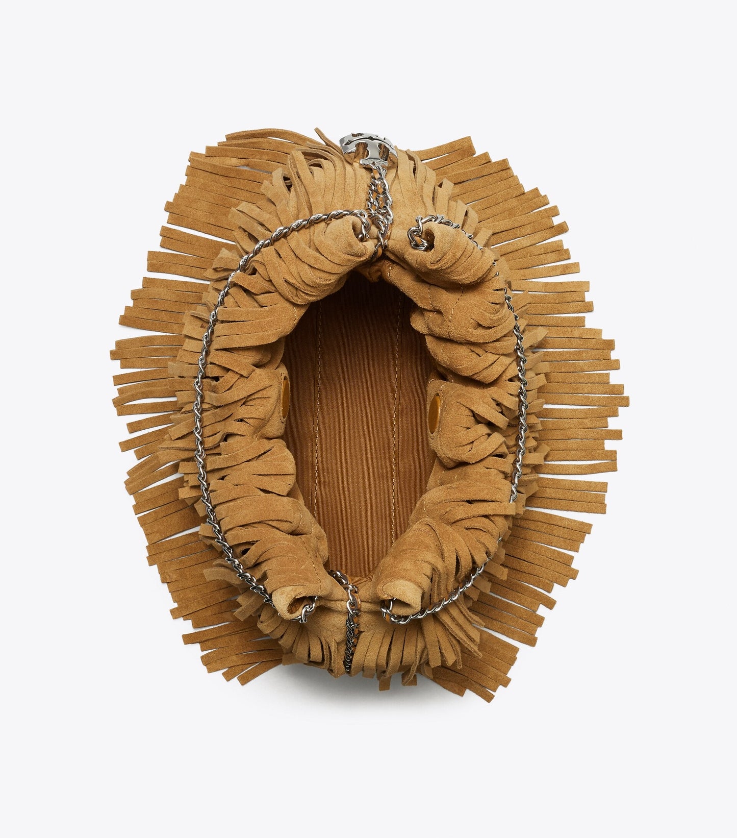 Mini Fleming Suede Fringe Hobo Bag