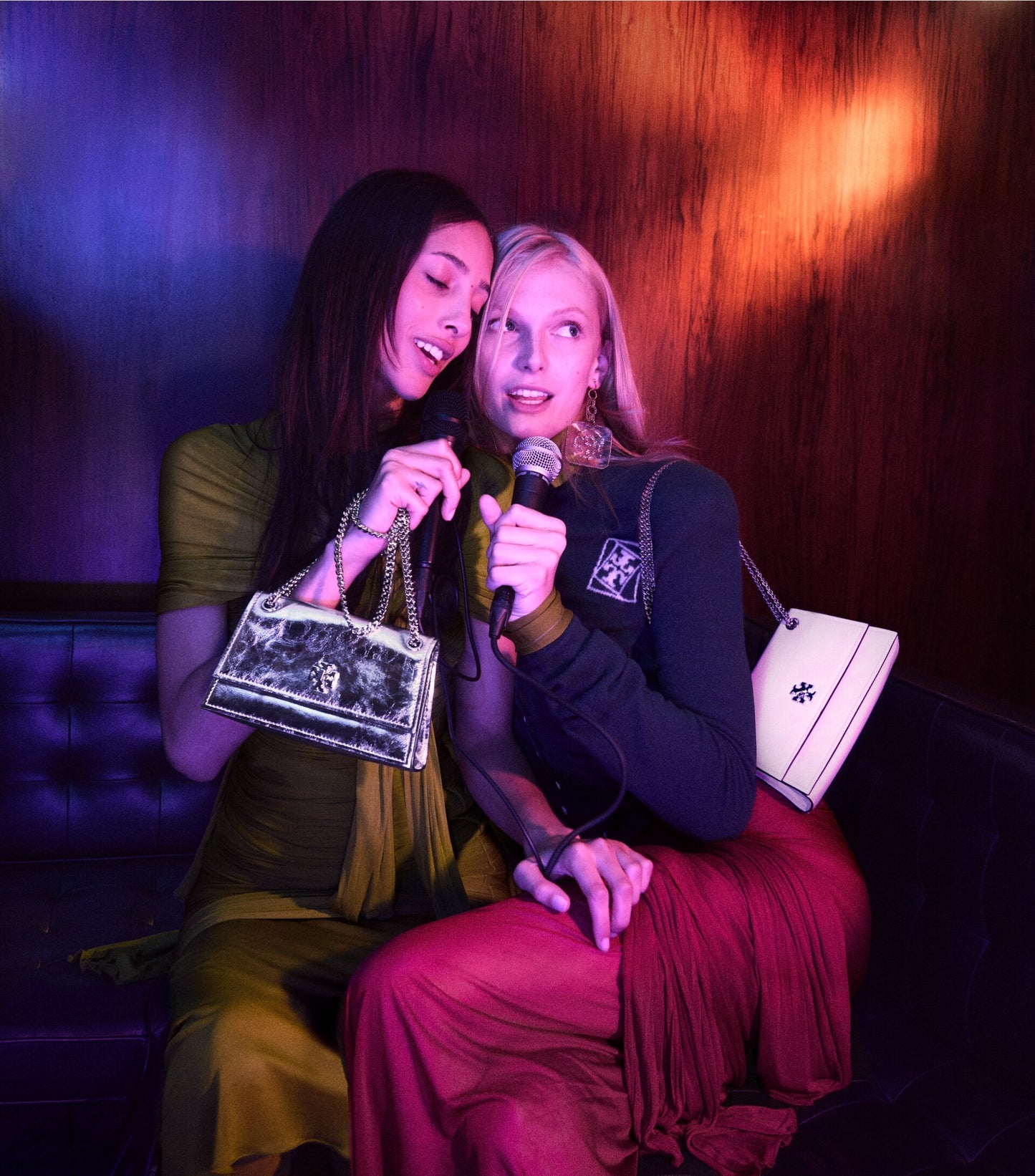 Mini Kira Turnlock Metallic Shoulder Bag