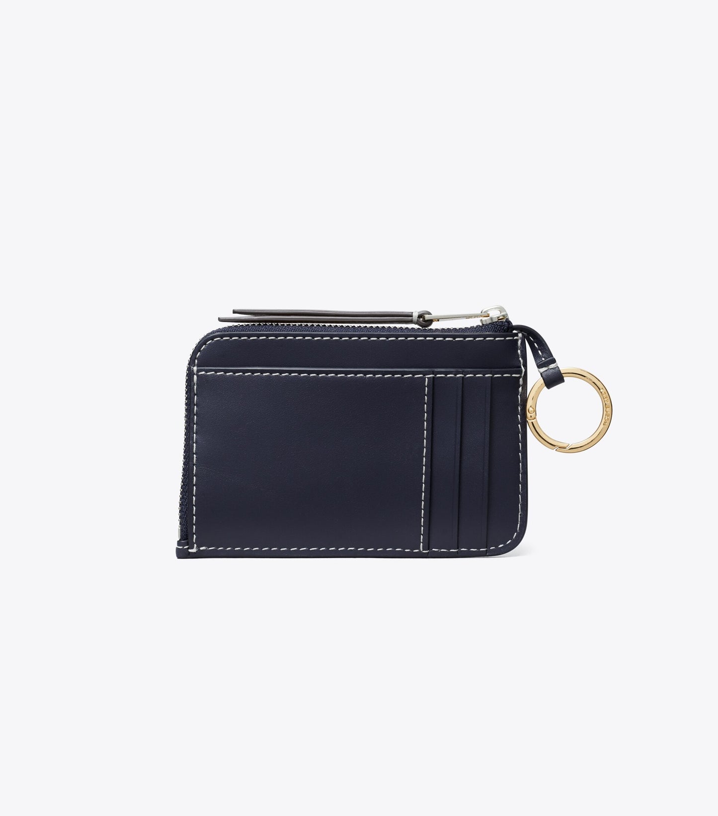 T Monogram Zip Card Case