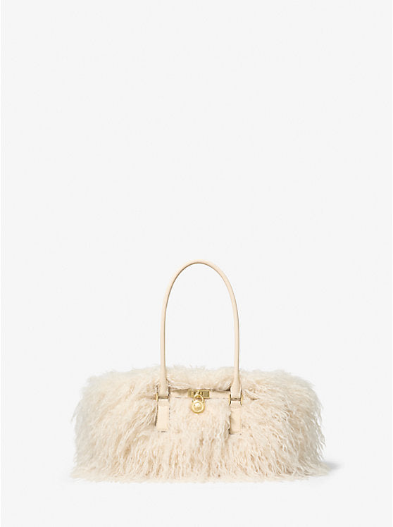 Hamilton Moderne Small Faux Shearling Satchel