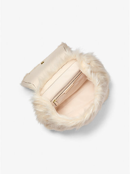 Quinn Medium Faux Fur Backpack