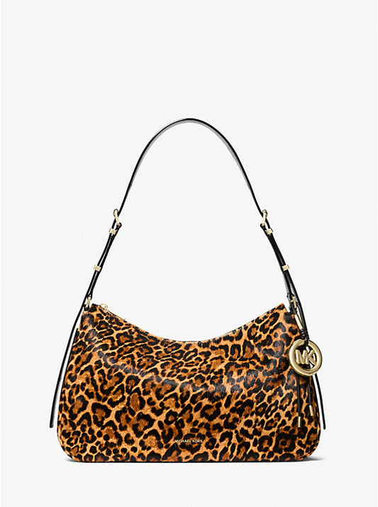 Nolita Medium Leopard Print Calf Hair Shoulder Bag