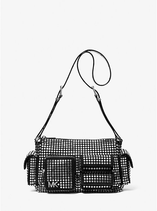 Dakota Medium Studded Suede Shoulder Bag