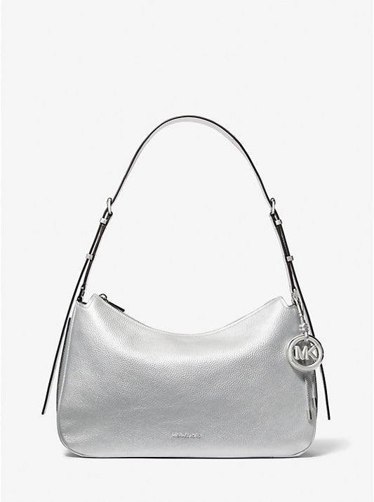 Nolita Medium Metallic Pebbled Leather Shoulder Bag
