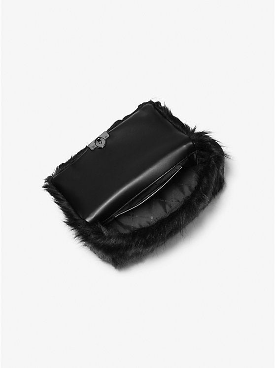 Tribeca Large Faux Fur Shoulder Bag