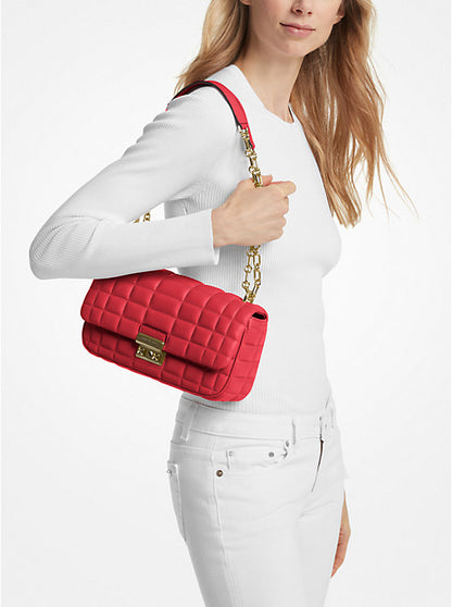 Tribeca Large Quilted Leather Shoulder Bag