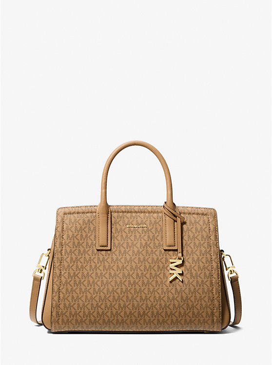 Laila Medium Signature Logo Satchel