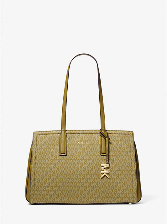 Laila Medium Signature Logo Tote Bag