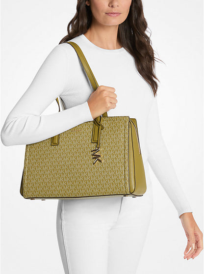 Laila Medium Signature Logo Tote Bag