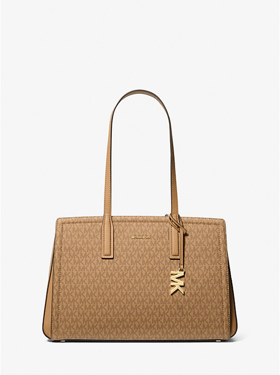 Laila Medium Signature Logo Tote Bag