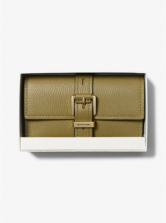 Nolita Medium Pebbled Leather Tri-Fold Wallet