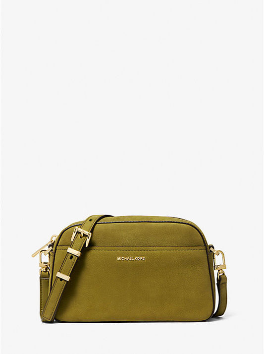 Jet Set Small Nubuck Camera Crossbody Bag