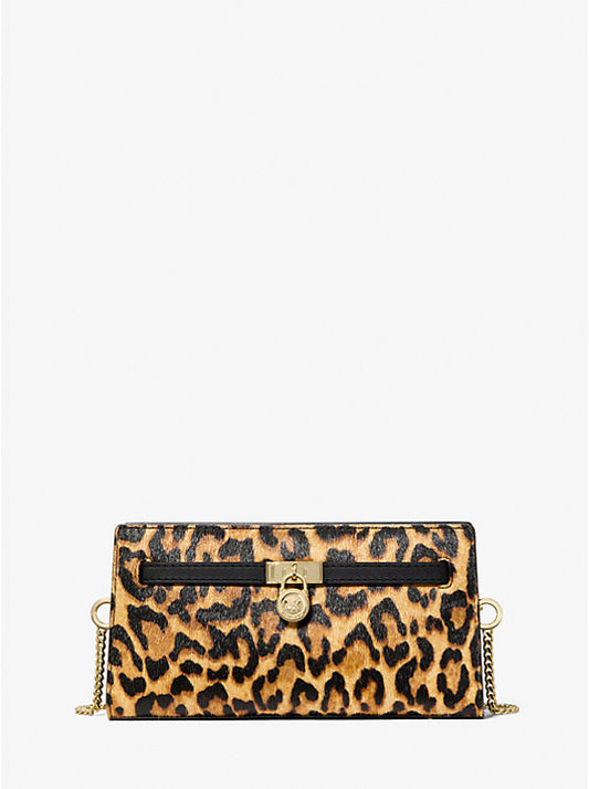 Hamilton Moderne Extra-Small Leopard Print Calf Hair Convertible Crossbody Bag