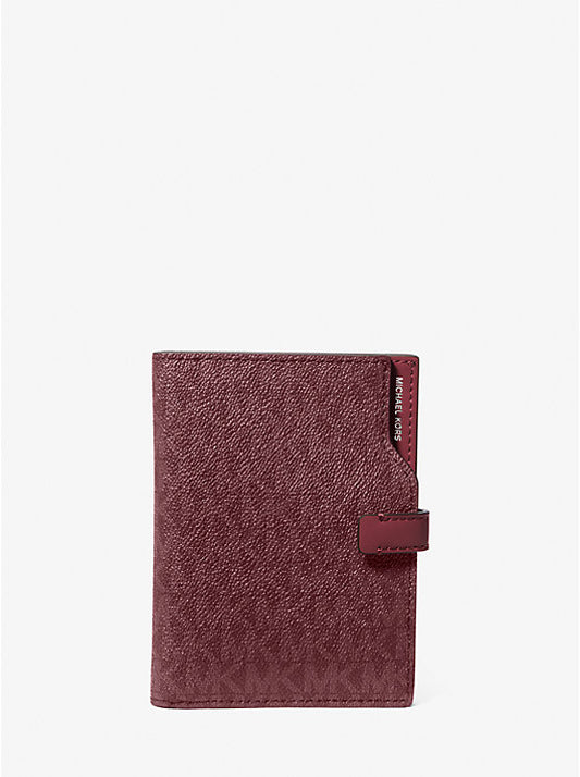 Jet Set Signature Logo Passport Wallet