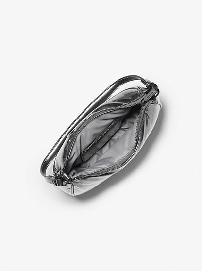Kyla Small Puffy Metallic Convertible Pochette