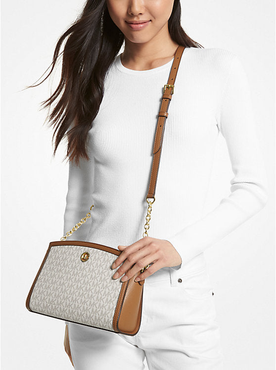 Chantal Large Signature Logo Messenger Bag