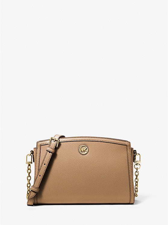 Chantal Large Pebbled Leather Crossbody Bag