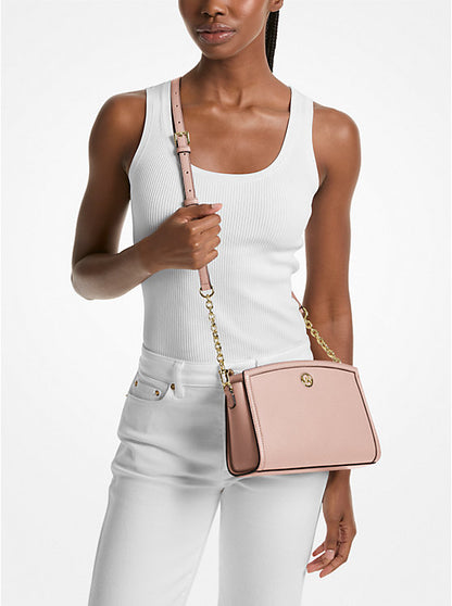 Chantal Large Pebbled Leather Crossbody Bag