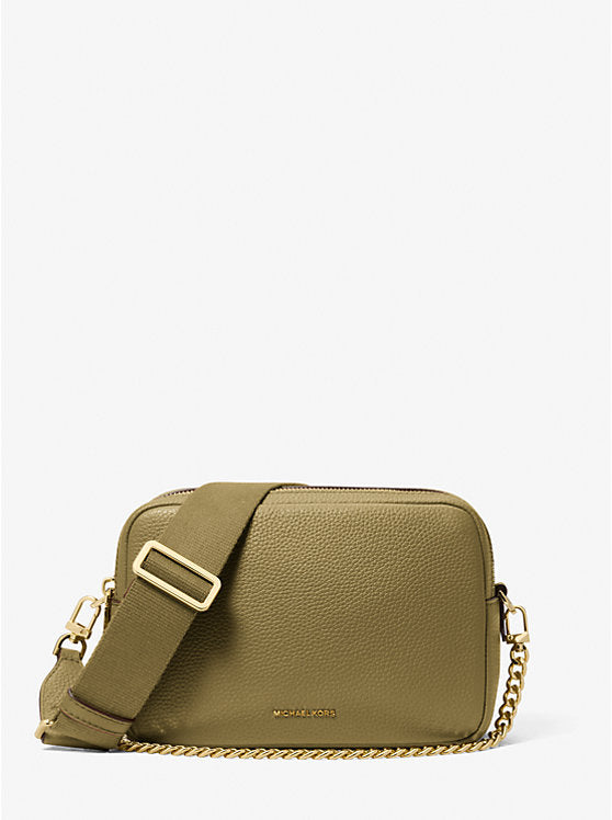 Bryant Medium Pebbled Leather Camera Crossbody Bag