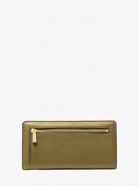 Bryant Large Pebbled Leather Snap-Front Wallet