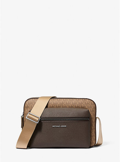 Hudson Textured and Signature Logo Camera Crossbody Bag