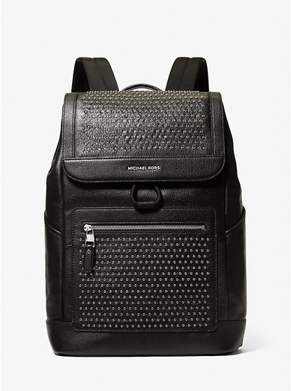 Hudson Medium Grommeted Leather Backpack