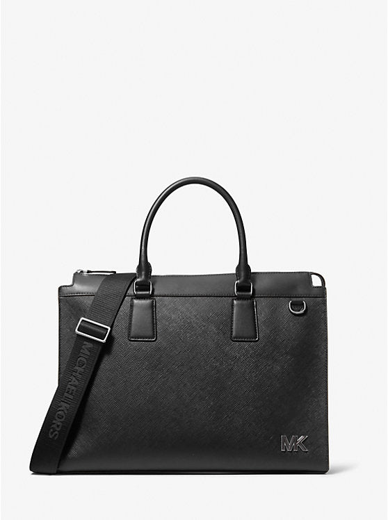Edison Medium Scratch-Resistant Leather Briefcase