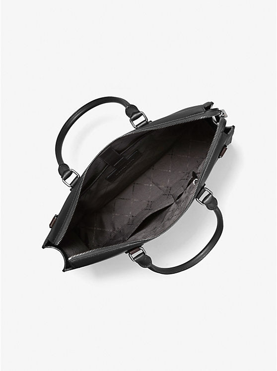 Edison Medium Scratch-Resistant Leather Briefcase