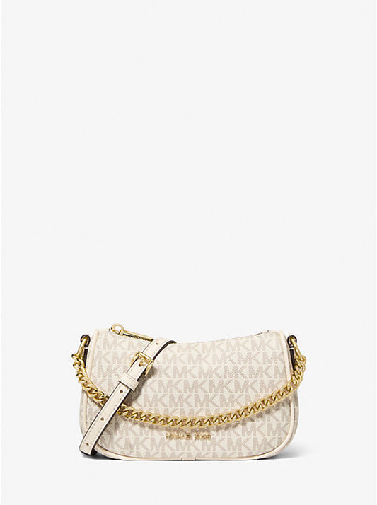 Carmela Small Signature Logo Convertible Crossbody Bag