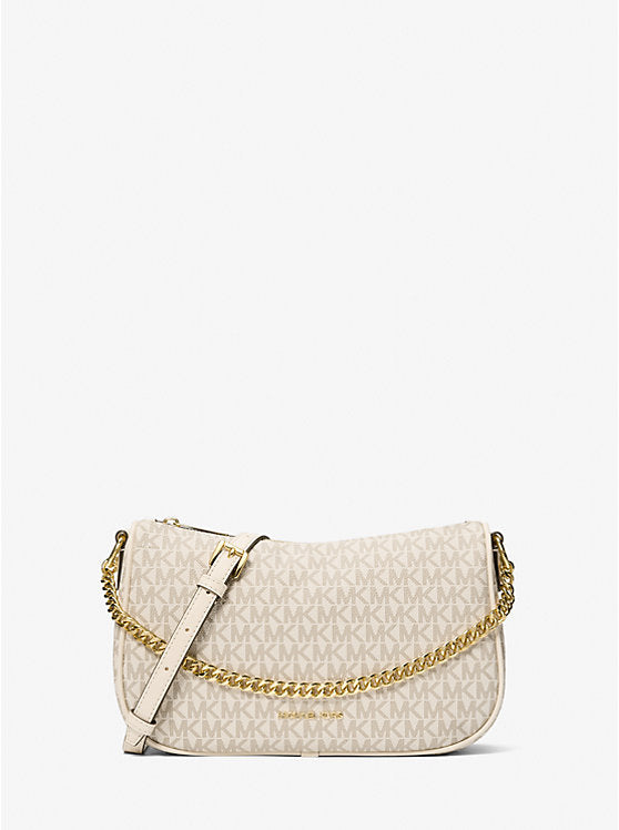 Carmela Medium Signature Logo Convertible Crossbody Bag