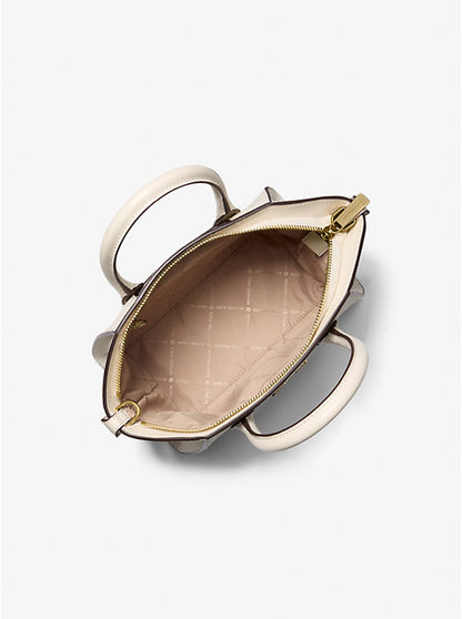 Avril Small Pebbled Leather Satchel