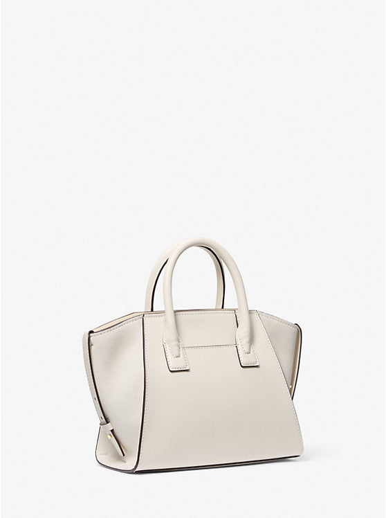 Avril Small Pebbled Leather Satchel