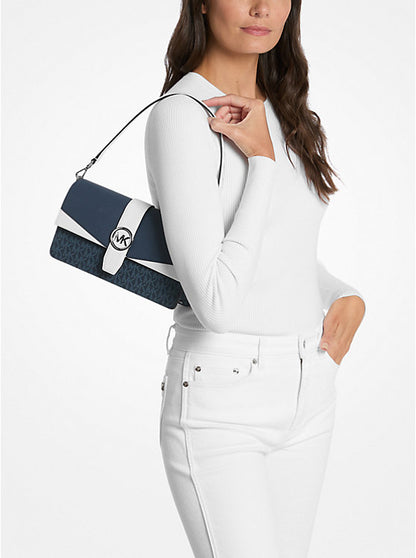Greenwich Medium Signature Logo Convertible Shoulder Bag