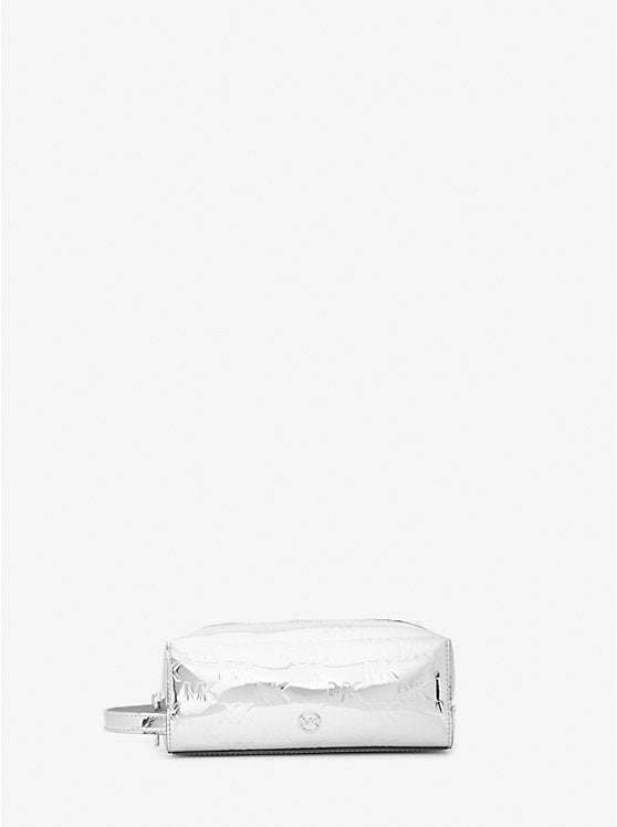 Jet Set Medium Patent Logo Debossed Travel Kit