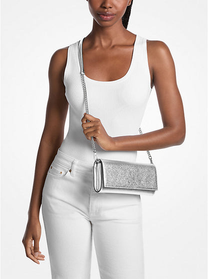 Jet Set Medium Embellished Leather Clutch