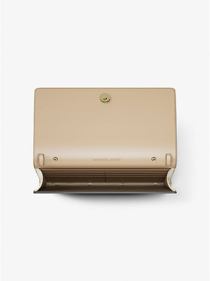 Carson Large Metallic Logo Debossed Wallet