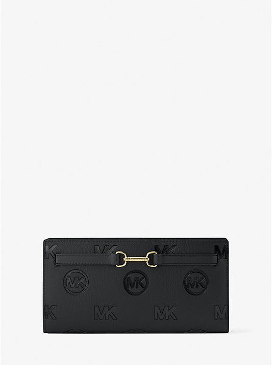 Carson Large Logo Debossed Snap Wallet