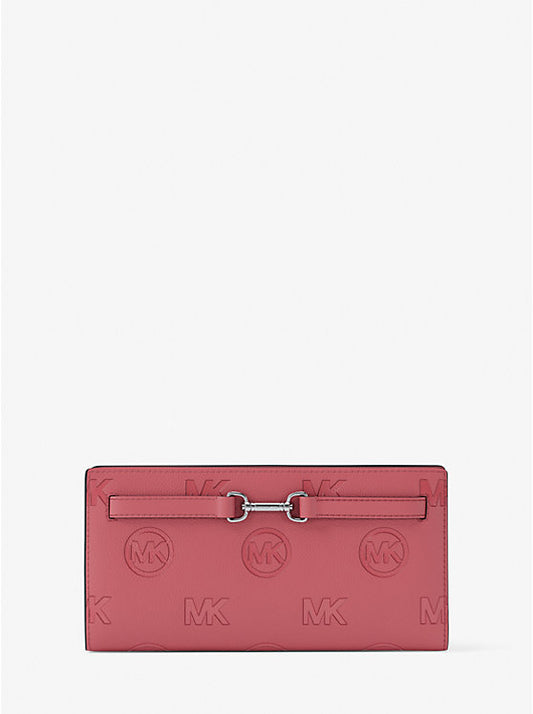Carson Large Logo Debossed Snap Wallet