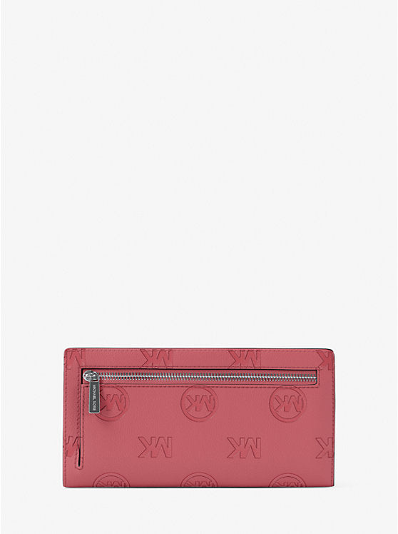 Carson Large Logo Debossed Snap Wallet