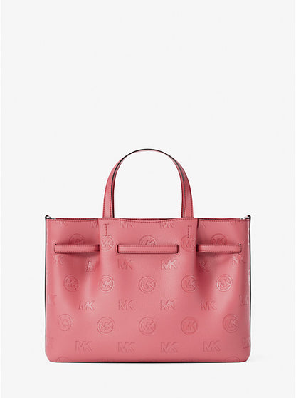 Carson Medium Logo Debossed Satchel