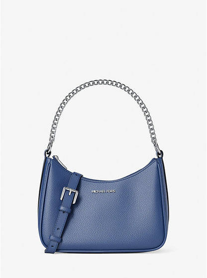 Jet Set Large Pebbled Leather Convertible Crossbody Bag