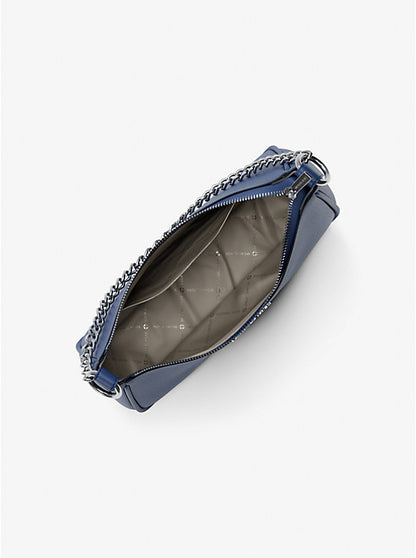 Jet Set Large Pebbled Leather Convertible Crossbody Bag